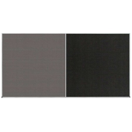 United Visual Products Enclosed Corkboard, 1 Door, 18"x24", 4" Fra UV3414-GOLD-DBURGU
